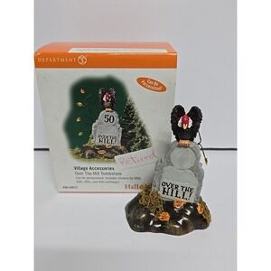 Dept 56 Halloween Over The Hill Tombstone 53072 Birthday Personalize Village